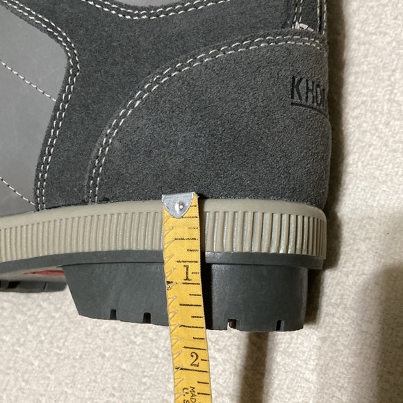 Khombu NWT Janet Winter Boots Gray Cinch Closure Faux Fur Memory Foam Size 8W - Picture 10 of 14